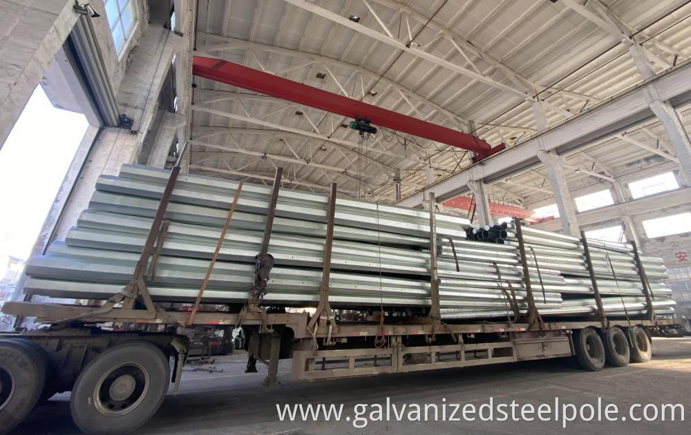 Galvanized Distribution Poles